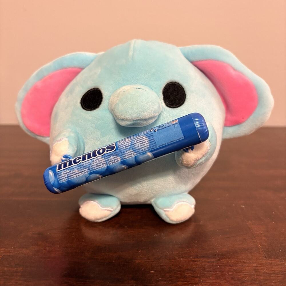 Zuru Snackles Lottie Elephant Mentos Mint 5" Mini Brands Series 2 Stuffed Plush